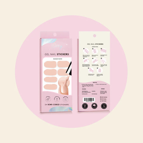 Mitty Semi-Cured Gel Nail Stickers - Sugar Rush