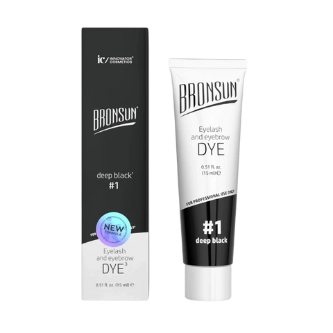 Bronsun Gel Lash & Brow Dye - Deep Black #1 - *New Formula*