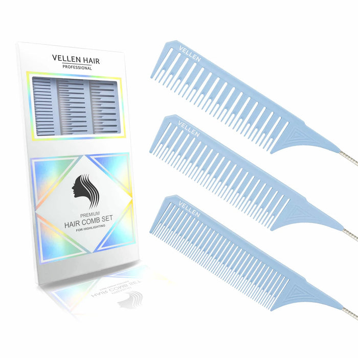Vellen Hair Highlighting Comb Set 1.0 - 3 Sizes