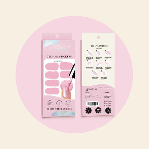 Mitty Semi-Cured Gel Nail Stickers - Whispering