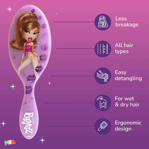 Wet Brush x Bratz Original Detangler & Scrunchie Charm Kit - Yasmin