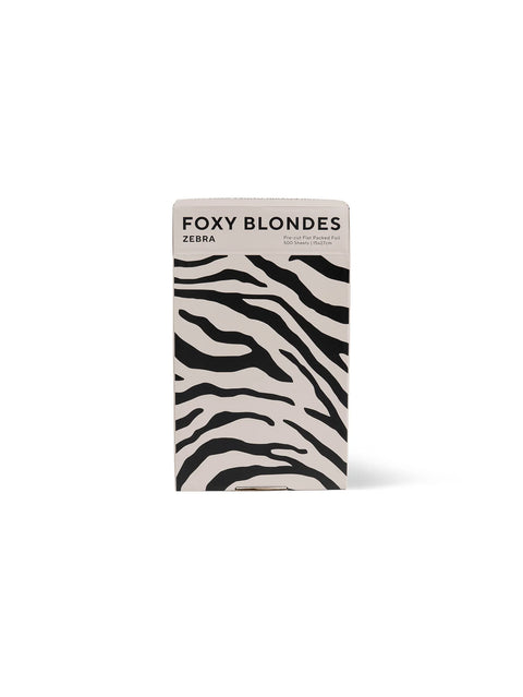 Foxy Blondes Zebra Flat Pack Foil