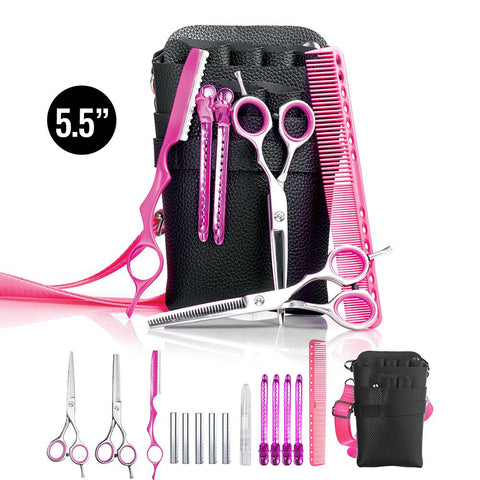 Iceman Star Slayer 5.5” Hairdressing Scissors Set Pink