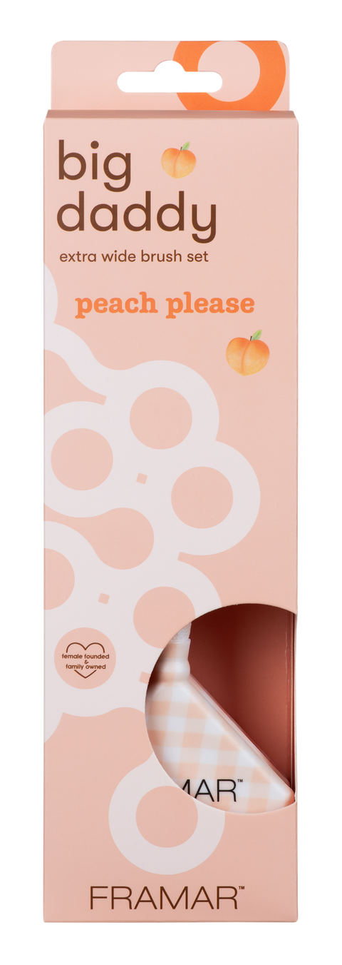 Framar Peach Please Big Daddy Brush Set