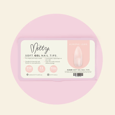 Mitty Almond Full Cover Nail Tips