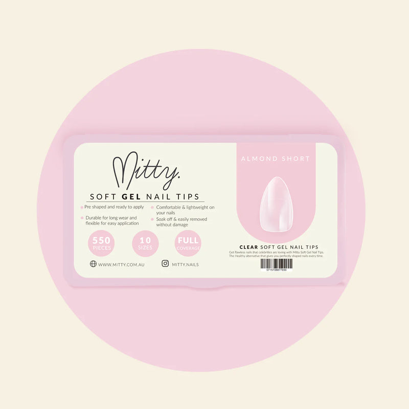 Mitty Almond Full Cover Nail Tips