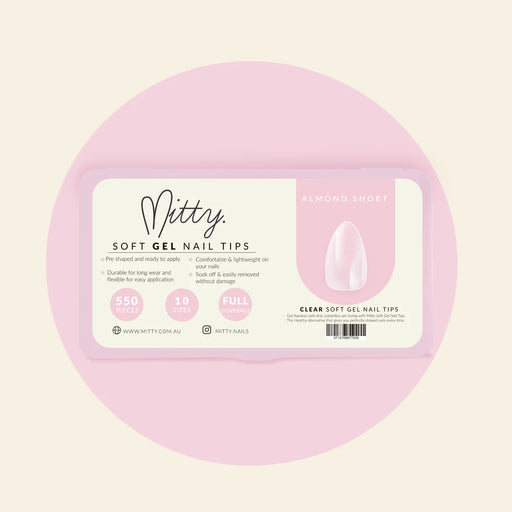 Mitty Almond Full Cover Nail Tips