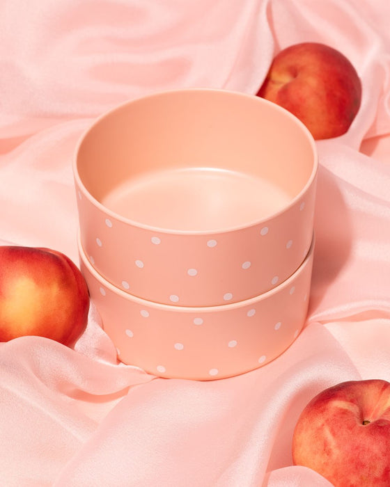 Framar Peach Please Bamboo Bowls - Set of 2
