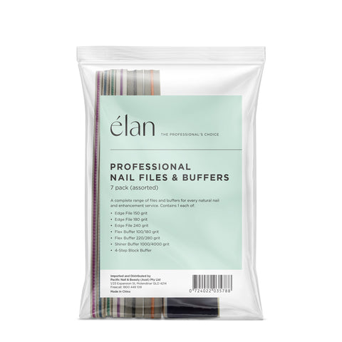 Élan Professional Nail Files & Buffers - 7pk