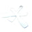 LimeLily Disposable White Scoop Spatulas