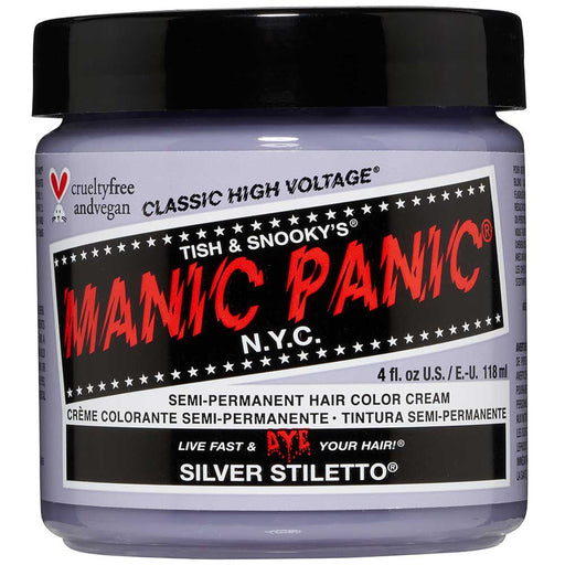 Manic Panic Classic Silver Stiletto - Clearance!