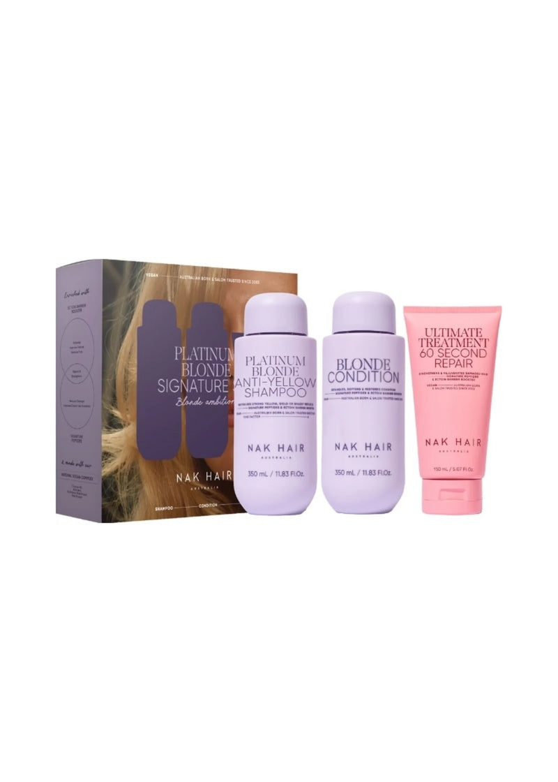 Nak Signature Platinum Blonde Mother's Day Trio
