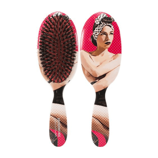Brushworx Artists and Models Oval Cushion Hair Brush - Miss Be Bop