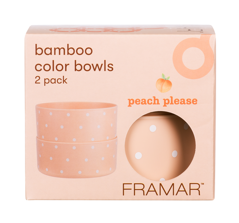 Framar Peach Please Bamboo Bowls - Set of 2