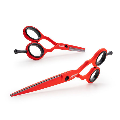 Kiepe Regular 5.5" Scissors And Thinning Scissors - Red Passion
