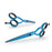 Kiepe Regular 5.5" Scissors And Thinning Scissors - Blue Ocean