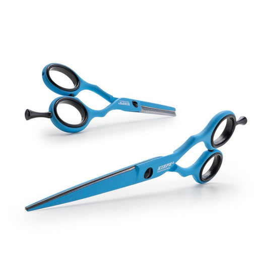 Kiepe Regular 5.5" Scissors And Thinning Scissors - Blue Ocean