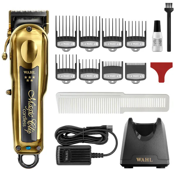 Wahl 5 Star Cordless Gold Magic Clipper + Free Wooden Case