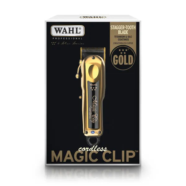 Wahl 5 Star Cordless Gold Magic Clipper + Free Wooden Case