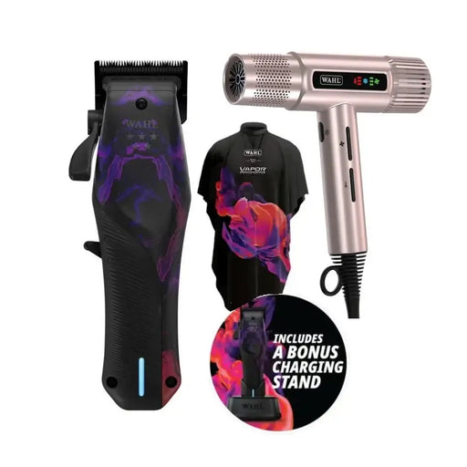 Wahl Professional 5 Star Vapor Cordless Clipper & Rose Gold Vanquish Dryer Combo - Limited Edition