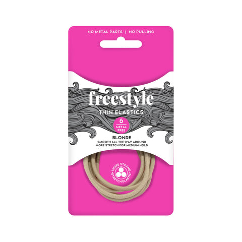 Freestyle Thin Elastics Metal Free 6pk
