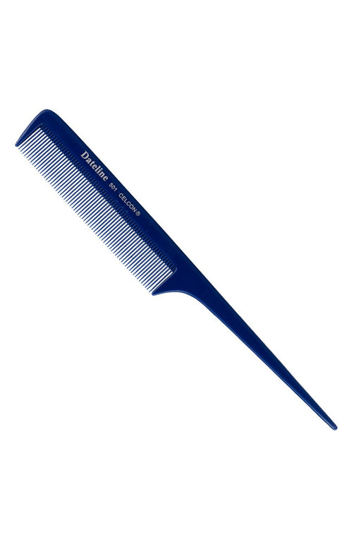 Blue Celcon 501 Fine Plastic Tail Comb