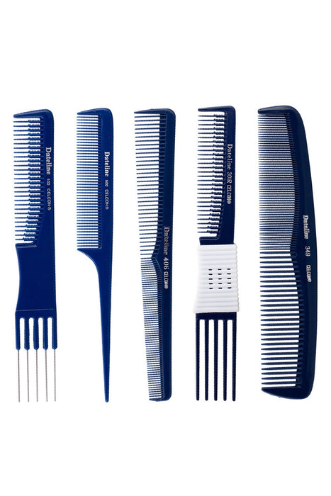 Blue Celcon 510 Metal Tail Comb