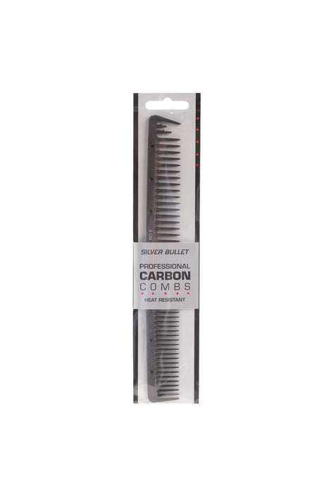 Silver Bullet Professional Carbon Extra Wide Teeth Hair Comb