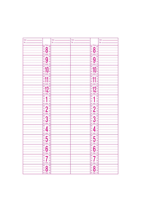 Professional 4 Column Appointment Book