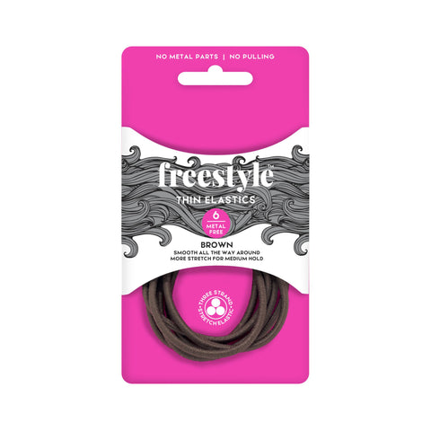 Freestyle Thin Elastics Metal Free 6pk