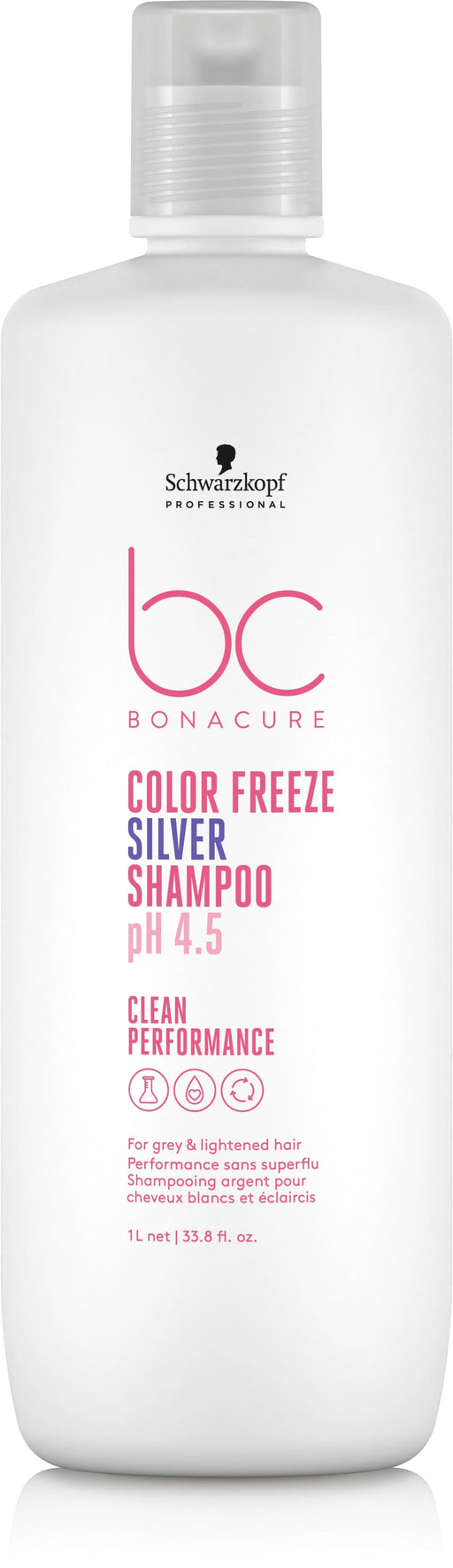 Schwarzkopf BC Clean Performance PH 4.5 Color Freeze Silver Shampoo
