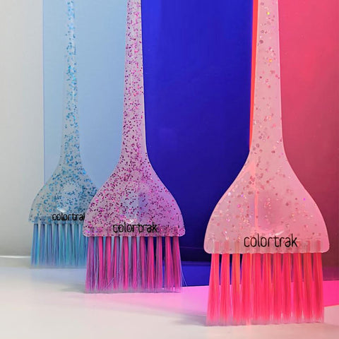 Colortrak Multi Colour Glitter Tint Brushes - 3 Pack