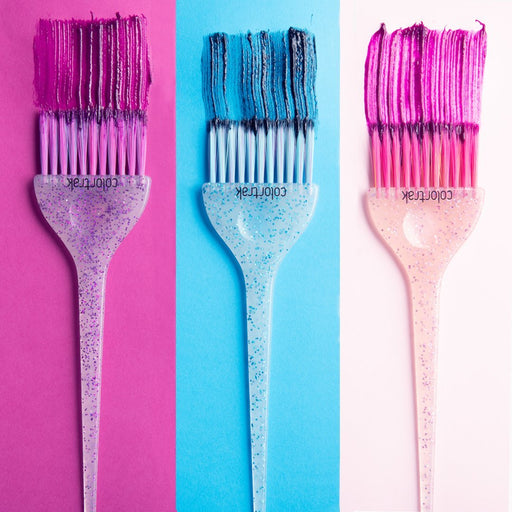 Colortrak Multi Colour Glitter Tint Brushes - 3 Pack