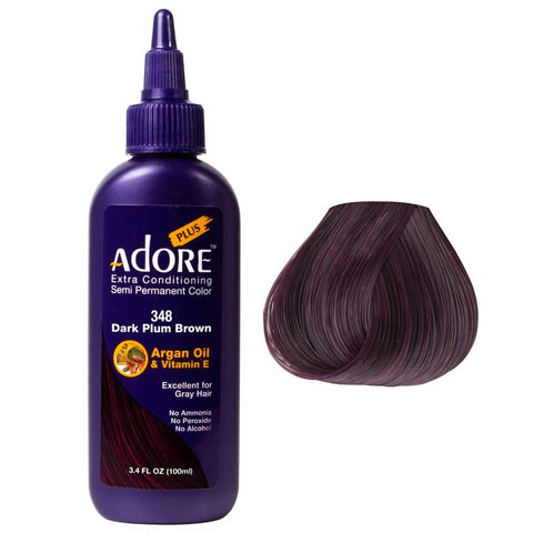 Adore Plus Semi Permanent Dark Plum Brown