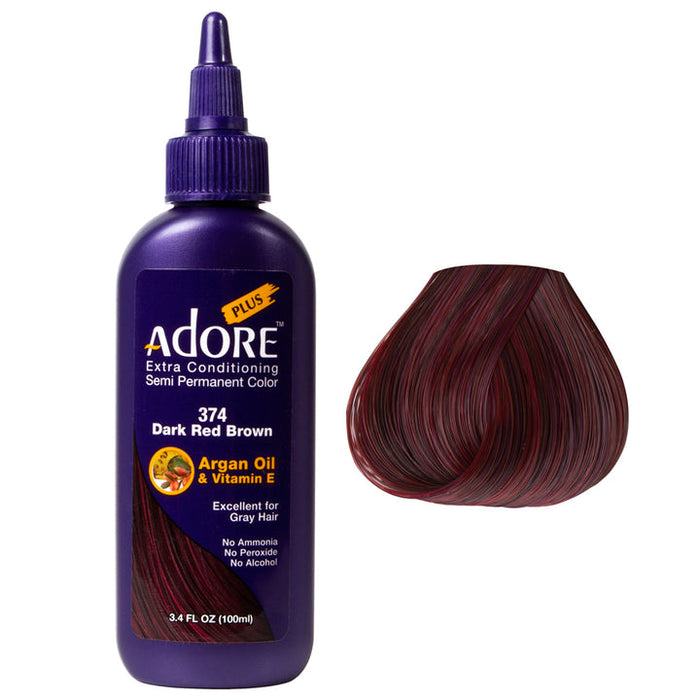 Adore Plus Semi Permanent Dark Red Brown