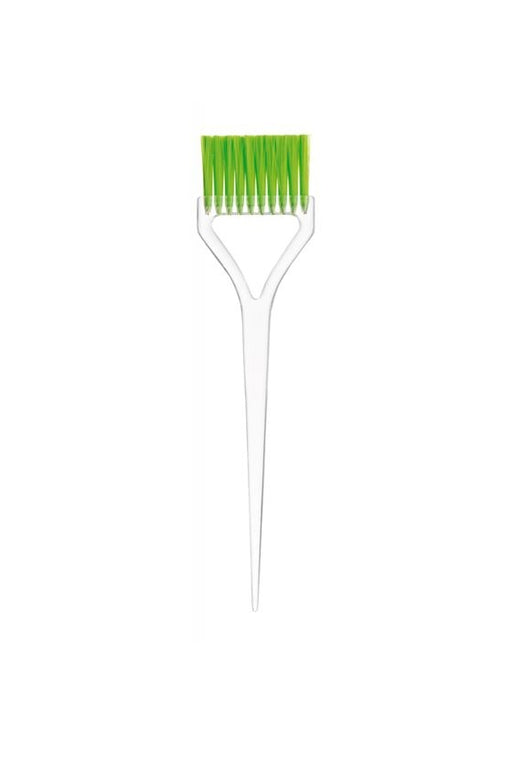 Eurostil Large Clear Tint Brush Green Bristles