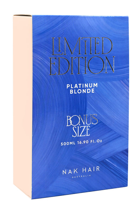 Nak Hair Platinum Blonde Shampoo & Conditioner 500ml Duo - Limited Edition