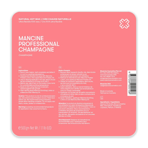 Mancine Champagne Hot Wax 500g