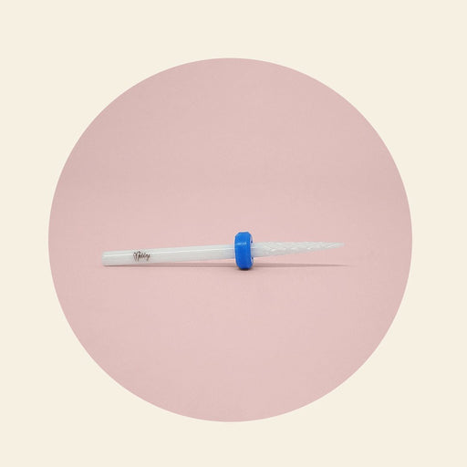 Mitty Frosted White Under Nail Cleaner Drill Bit - Medium