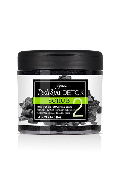Gena PediSpa Detox Black Charcoal Purifying Scrub - Clearance!