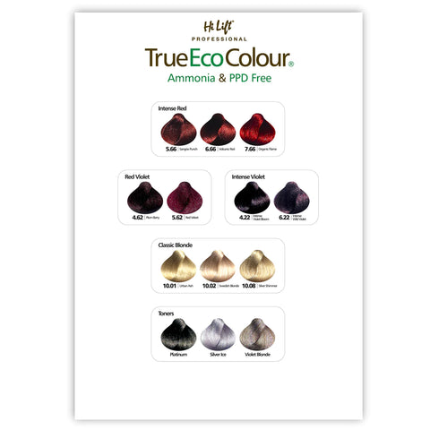 Hi Lift True Eco Colour Chart