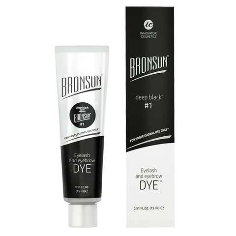 Bronsun 'Hybrid' Lash & Brow Dye - Deep Black #1 - Clearance!