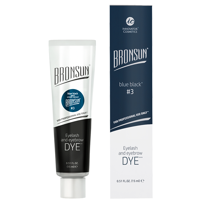 Bronsun 'Hybrid' Lash & Brow Dye - Blue Black #3 - Clearance!