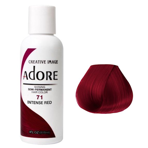 Adore Semi Permanent Hair Colour Intense Red