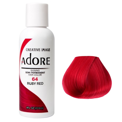Adore Semi Permanent Hair Colour Ruby Red