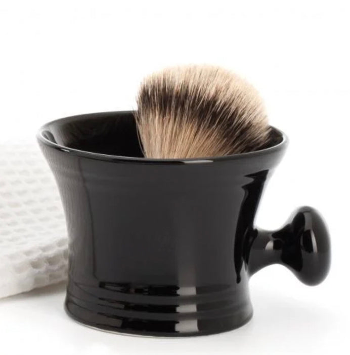 Joiken Black Shaving Bowl with Handle