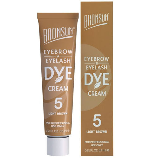 Bronsun Eyelash & Eyebrow Dye Cream - Light Brown #5