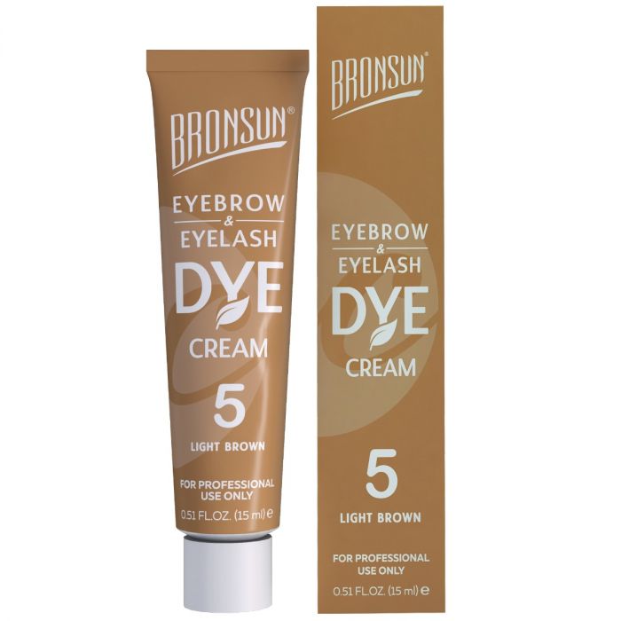 Bronsun Eyelash & Eyebrow Dye Cream - Light Brown #5