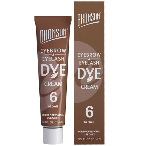 Bronsun Eyelash & Eyebrow Dye Cream - Brown #6