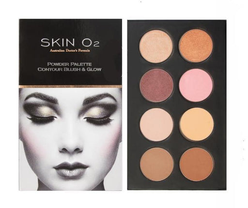 Skin O2 Contour, Blush & Glow Powder Palette